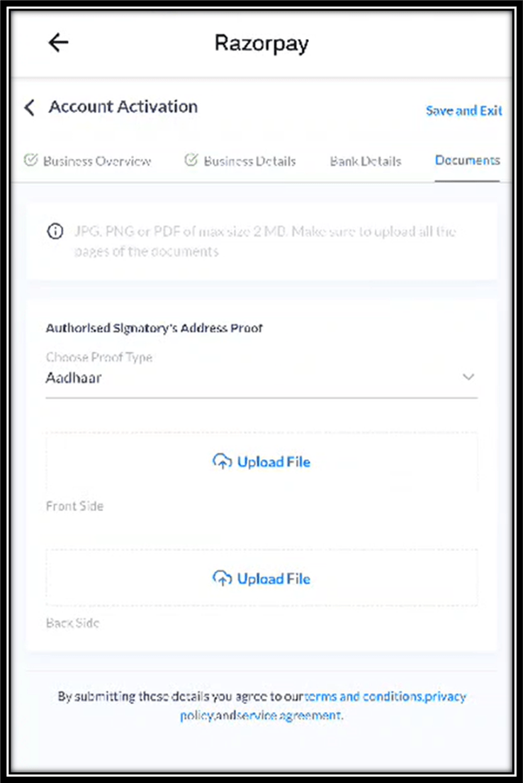 Guide to completing Payment KYC with Razorpay by Amazon