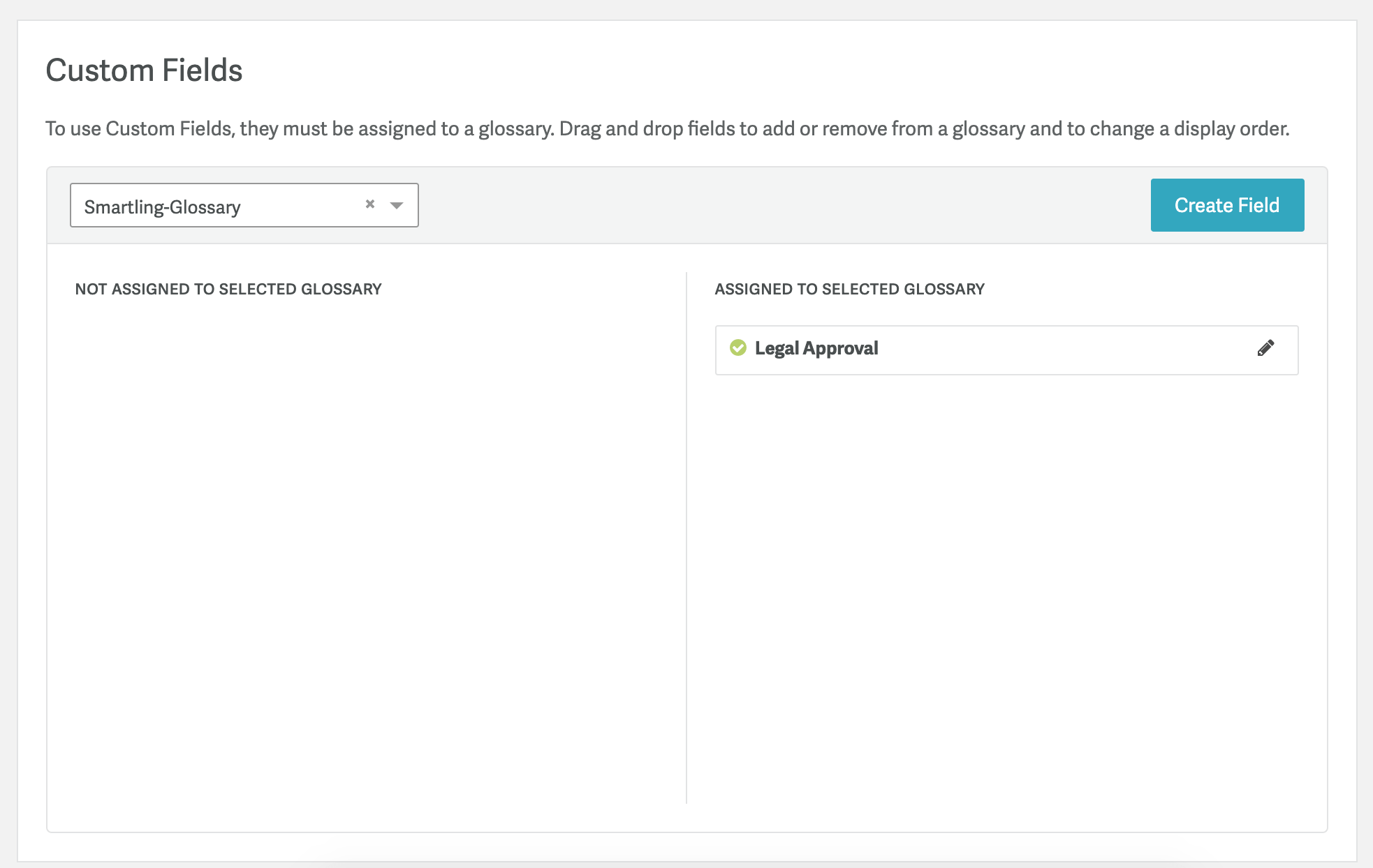 Glossary Custom Fields Smartling Help Center