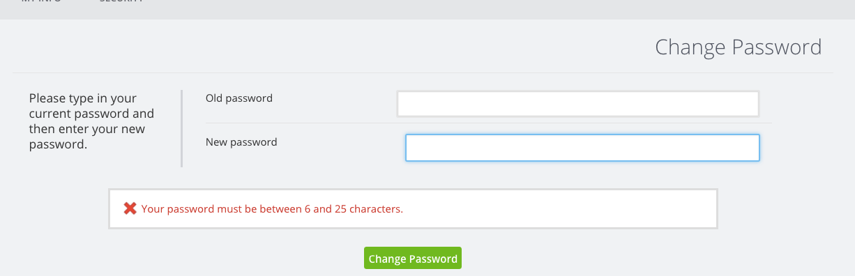 Change your email address or password SnapEngage Live Chat