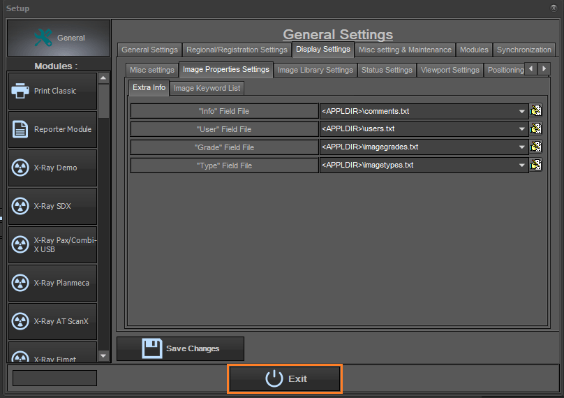 EXAMINE Pro configuring xray grading EXACT Help Centre