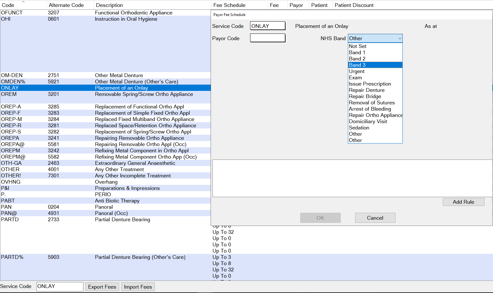 Set or Update Services NHS Banding Software Of Excellence