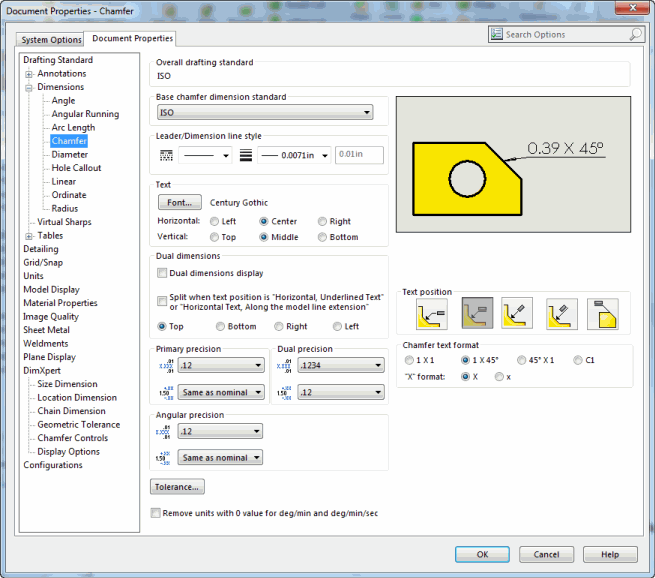2018 SOLIDWORKS API Help Document Properties > Dimensions > Chamfer