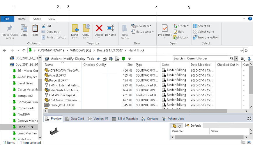 2021 SOLIDWORKS PDM Help File View