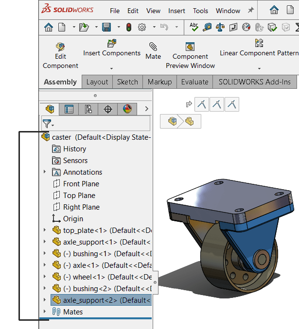 FeatureManager Design Tree 2022 SOLIDWORKS Help