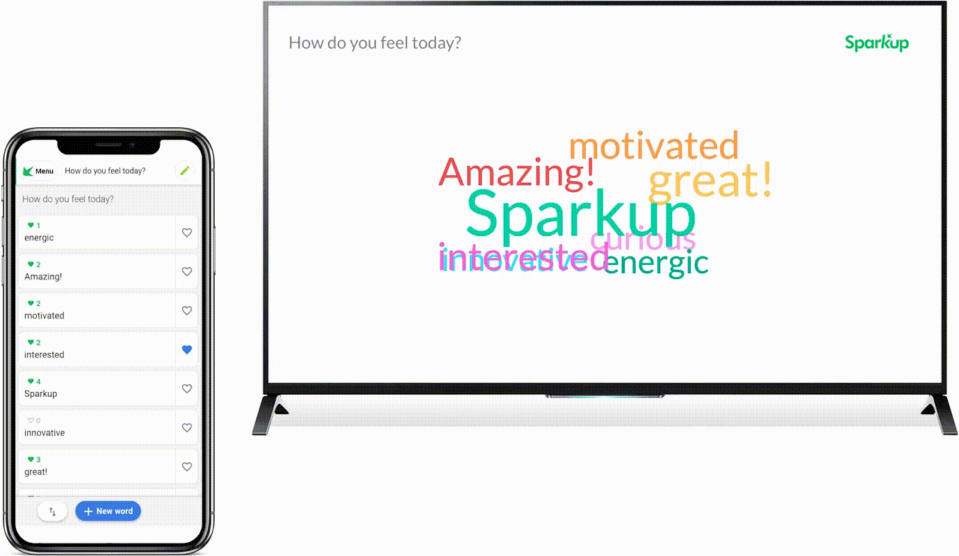 Animating a Word Cloud Sparkup Help center
