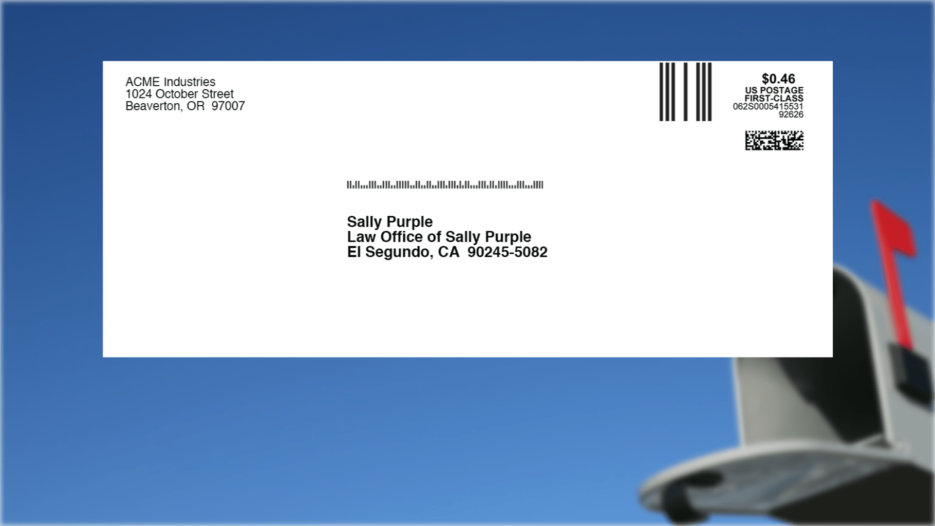 Print & Mail Envelopes Stamps