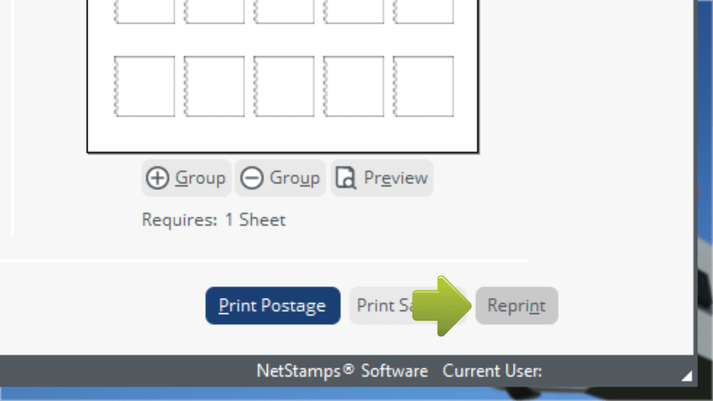 Reprint Shipping Labels Stamps