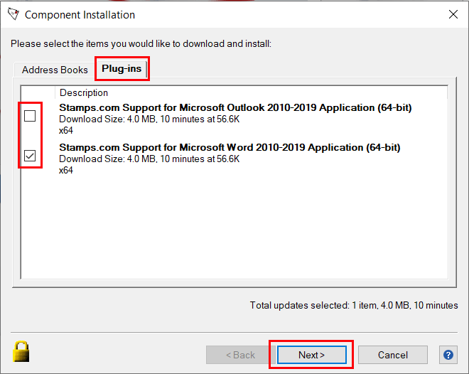 Print Postage from Microsoft Word or Outlook Stamps