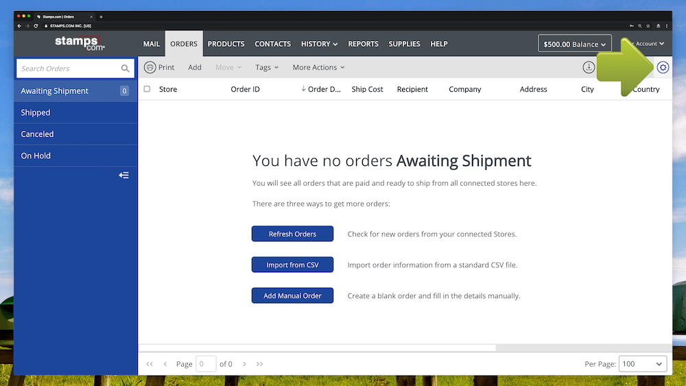 UPS Ground Saver in Stamps