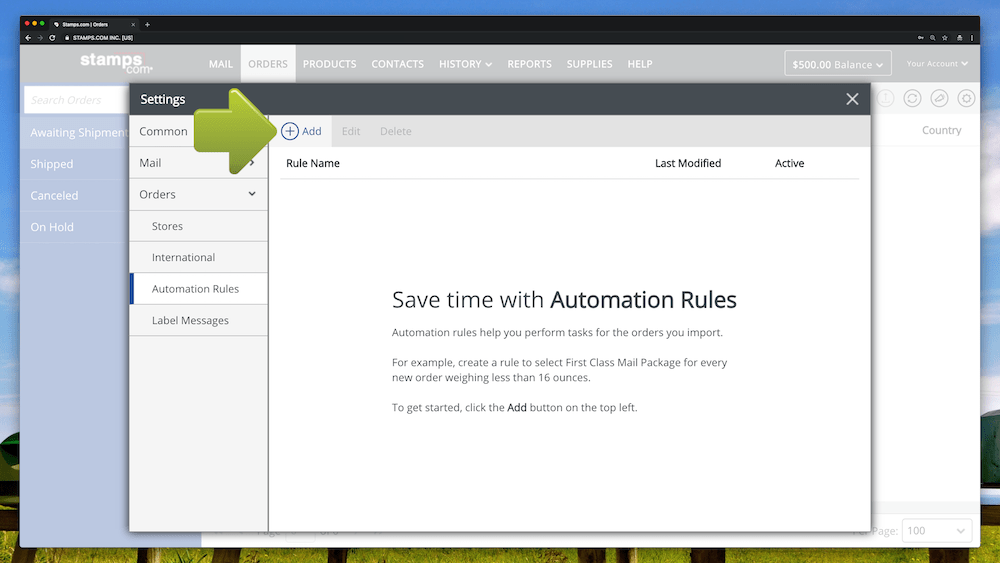 UPS Ground Saver in Stamps