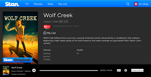 Setting up Stan on my Chromecast Stan Support