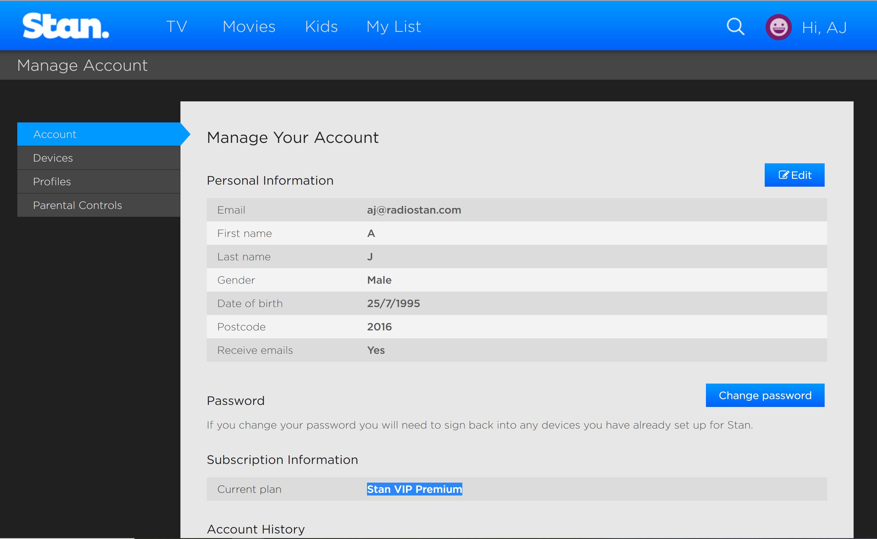 How to log a device out of your Stan account Stan Support