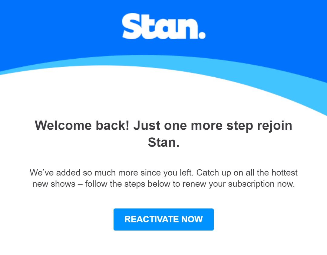 Reactivate my Stan subscription Stan Support