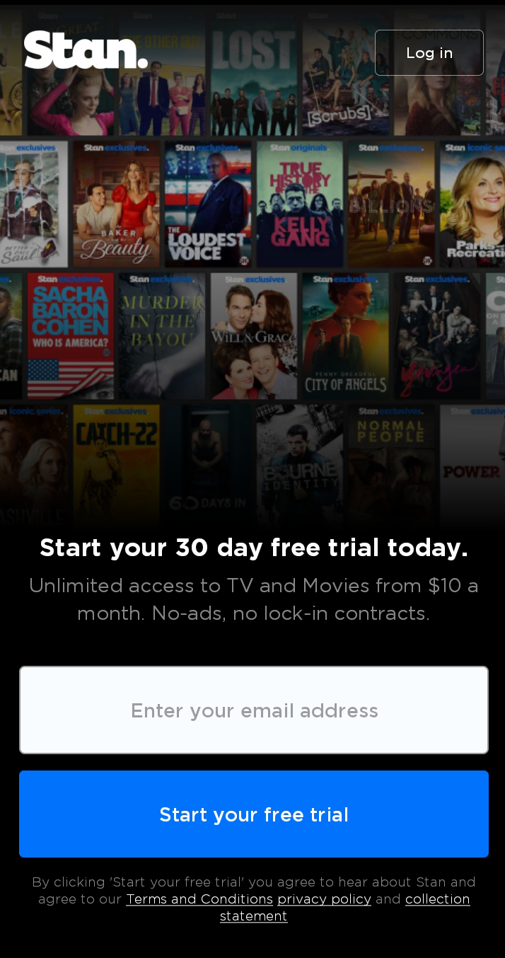 Signing up to Stan Stan Support