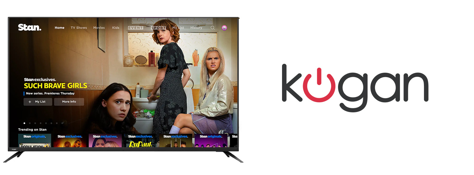 Setting up Stan on my Kogan TV Stan Support