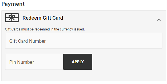 Can I use a gift card to purchase items online? How can we help you?