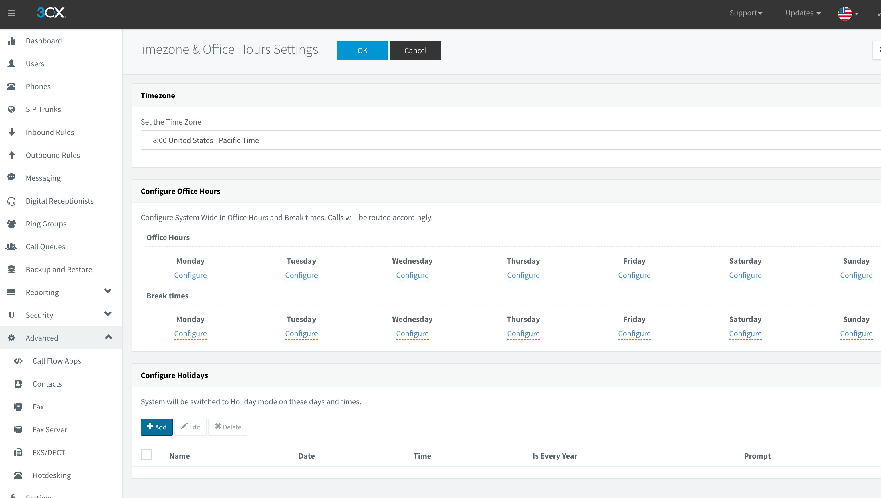 3CX Time Based Scheduling Svetek Documentation