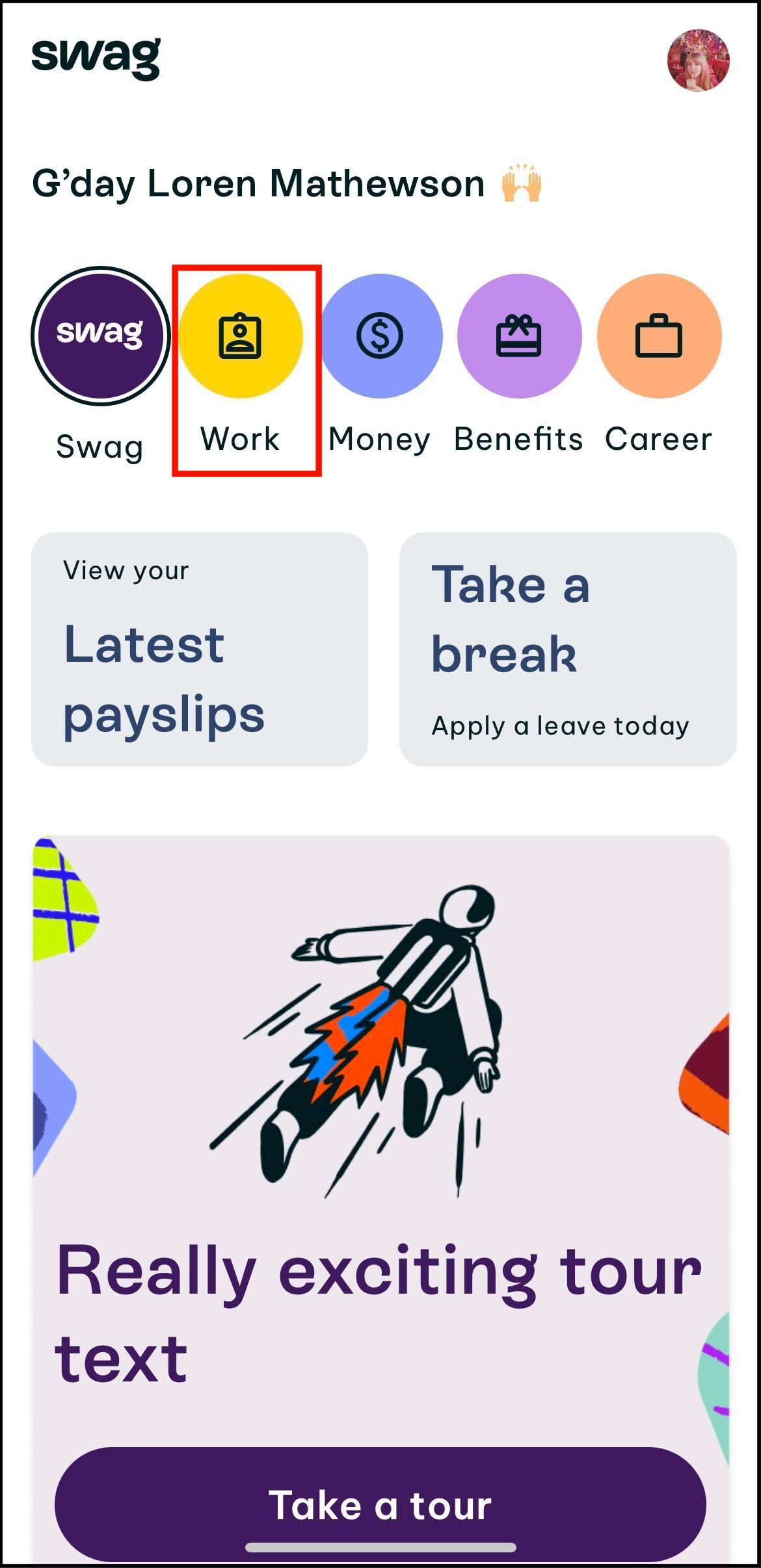 How do I use Hero AI as an employee via Work HR Swag Support (AU)