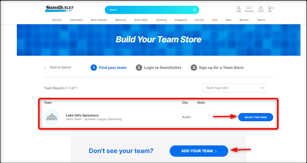 SwimOutlet Team Store Snippet SwimTopia Help Center