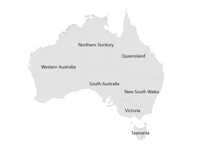 Data Labels in MAUI Maps control Syncfusion