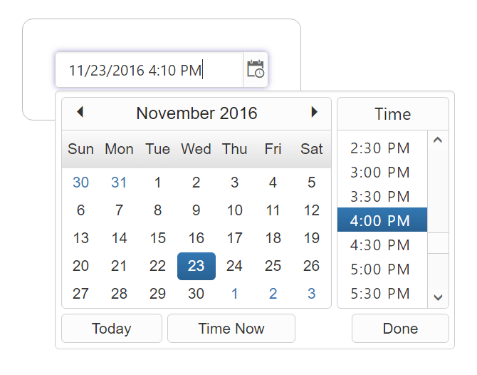 Getting Started with PHP DateTimePicker Control Syncfusion