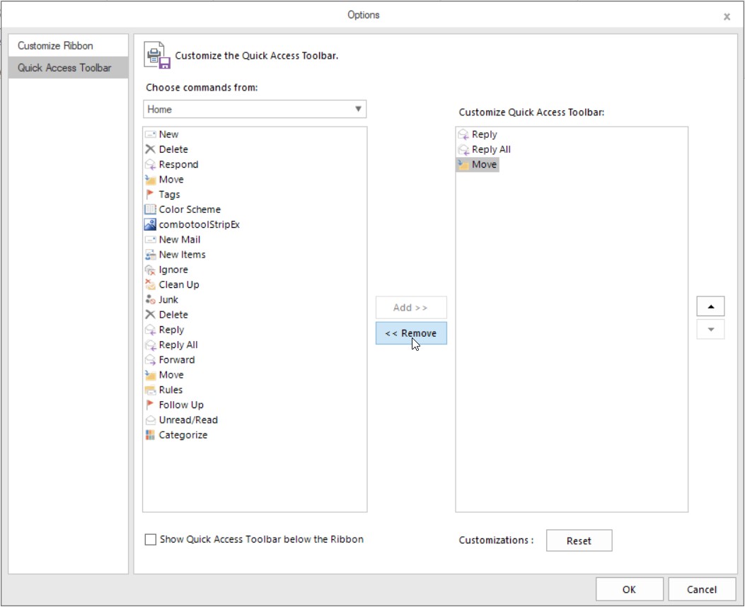 Quick Access Toolbar in Windows Forms Ribbon control | Syncfusion