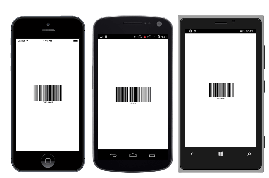 Overview of Syncfusion SfBarcode control for Xamarin.Forms