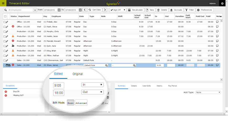 How to fix a duplicate punch Synerion Agile Help
