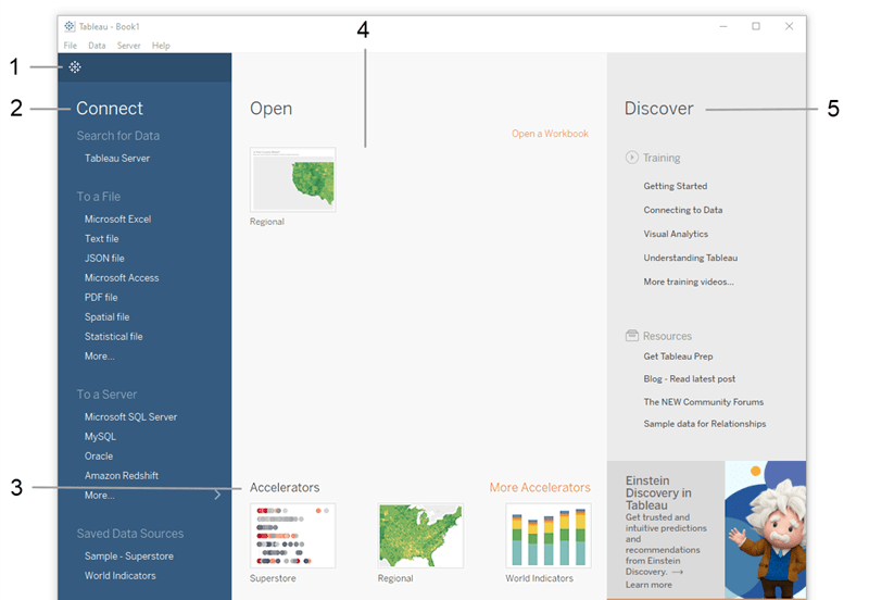 Step 1 Connect to a sample data source Tableau