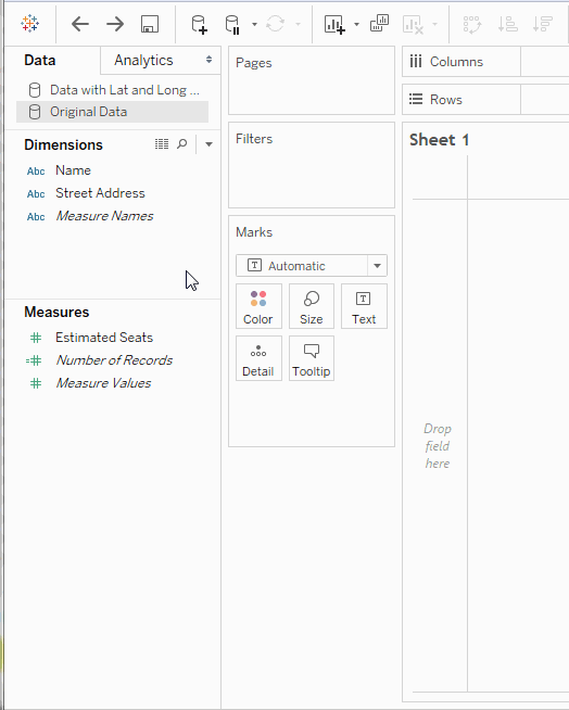 Blend Geographic Data Tableau