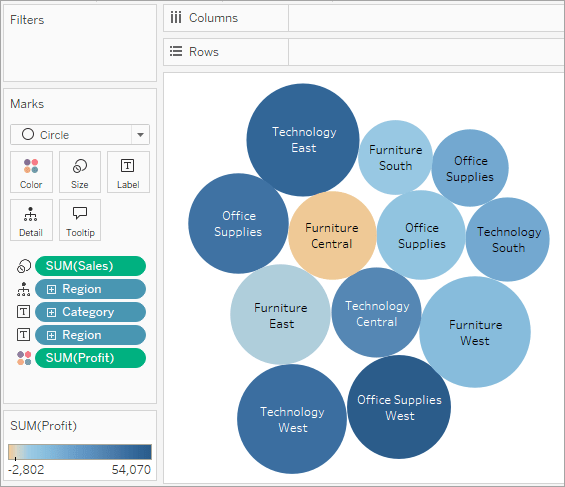 Tableau FAQS List 32 charts bubble charts