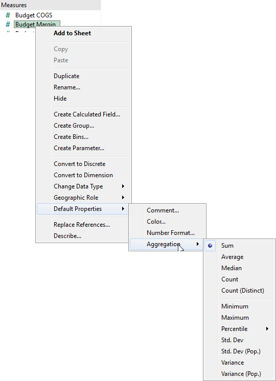 Data Aggregation in Tableau Tableau