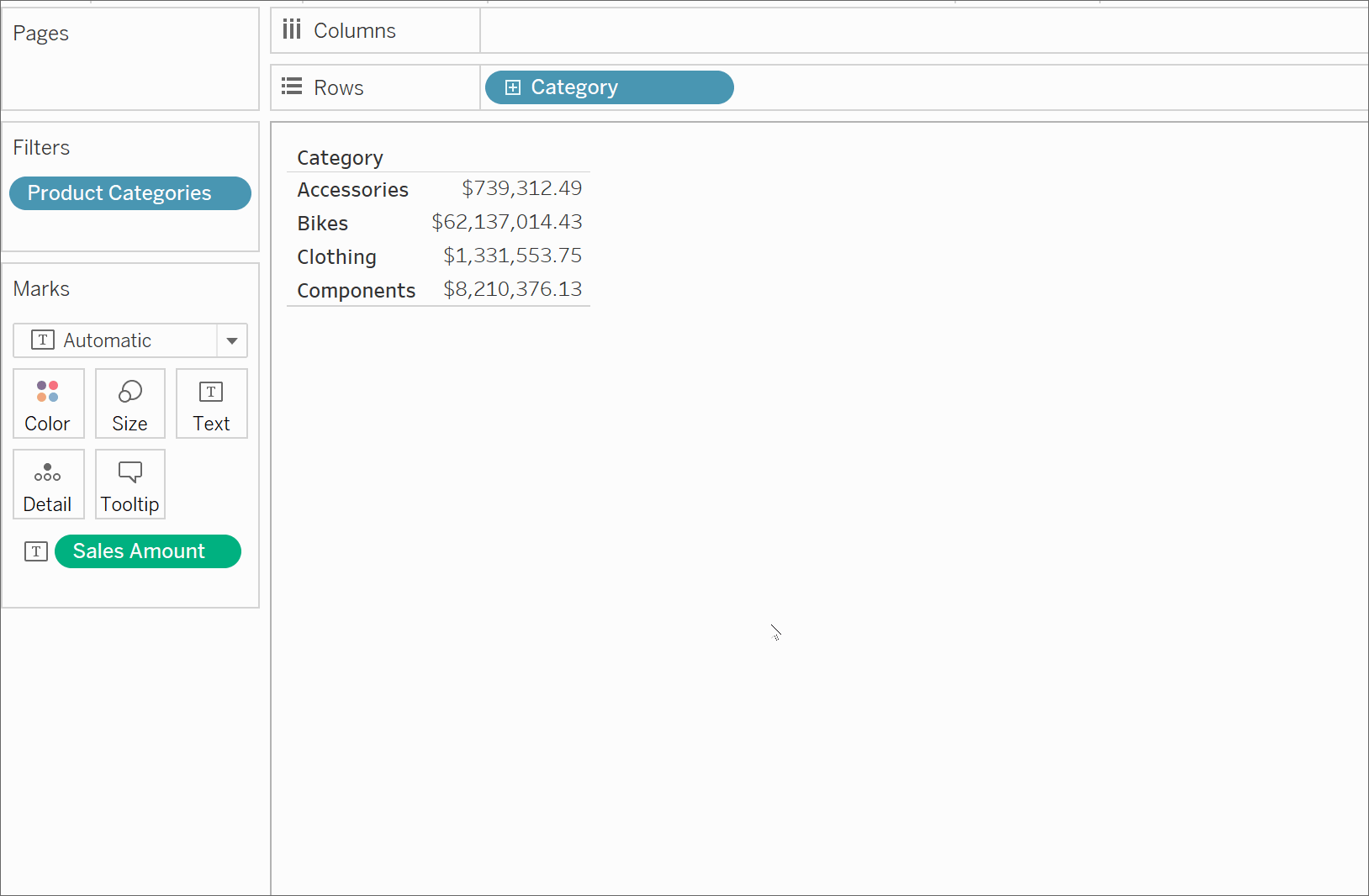 Drilling Down and Up in a Cube Data Source Hierarchy Tableau