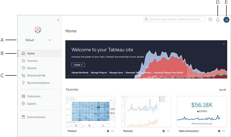 Tour Your Tableau Site Tableau