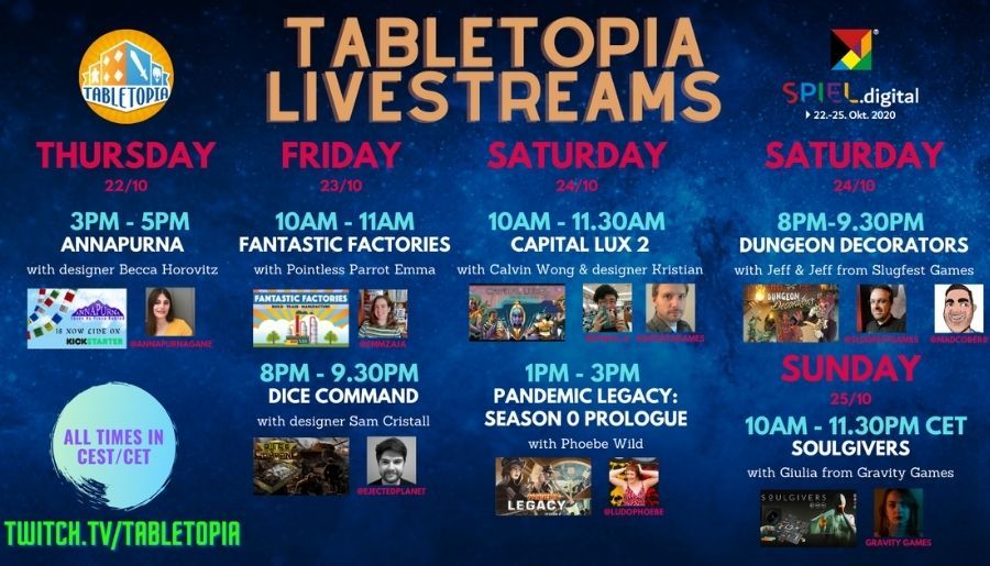 Tabletopia and Online Conventions Partnership Tabletopia