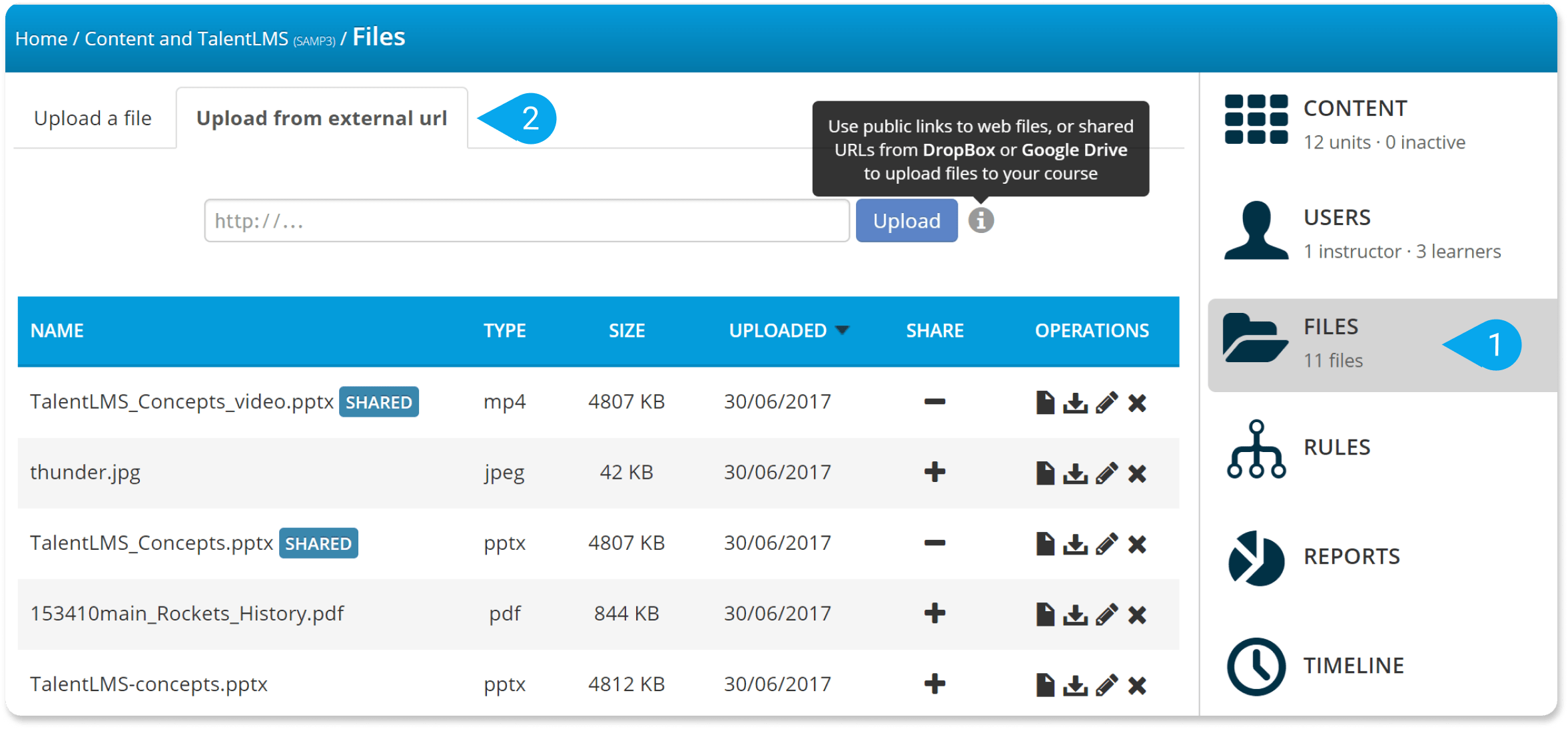 How to import files from Google Drive TalentLMS Support Help Center