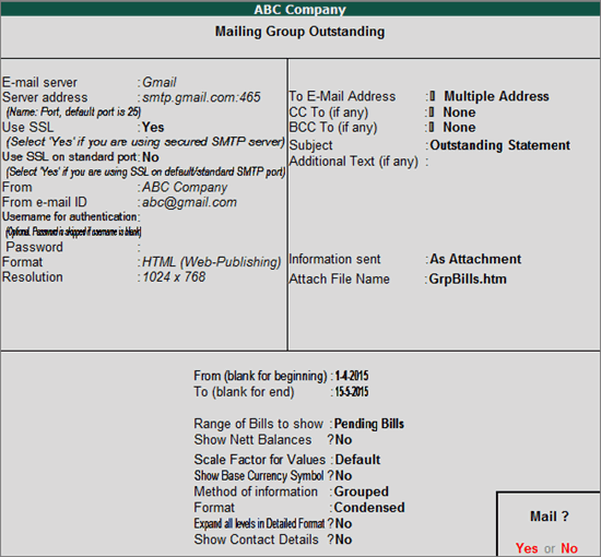 Mass Mailing