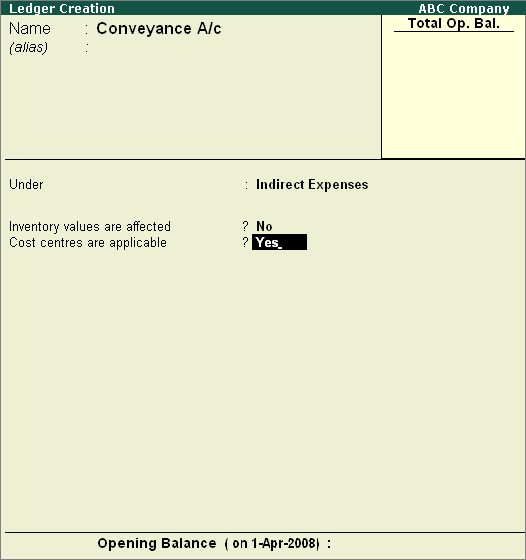 Using Cost Categories and Cost Centres