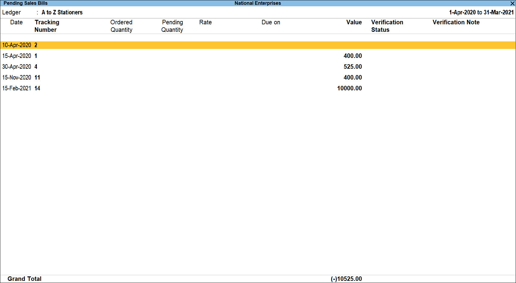 How to View Pending Bills in TallyPrime TallyHelp