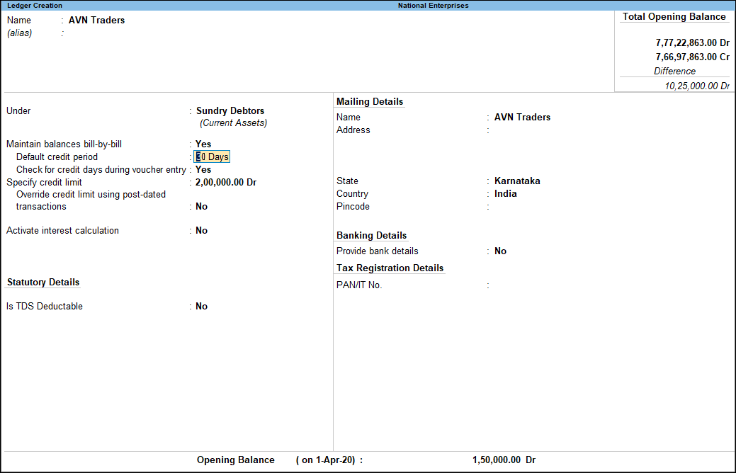 How to Manage Outstanding Payables in TallyPrime TallyHelp