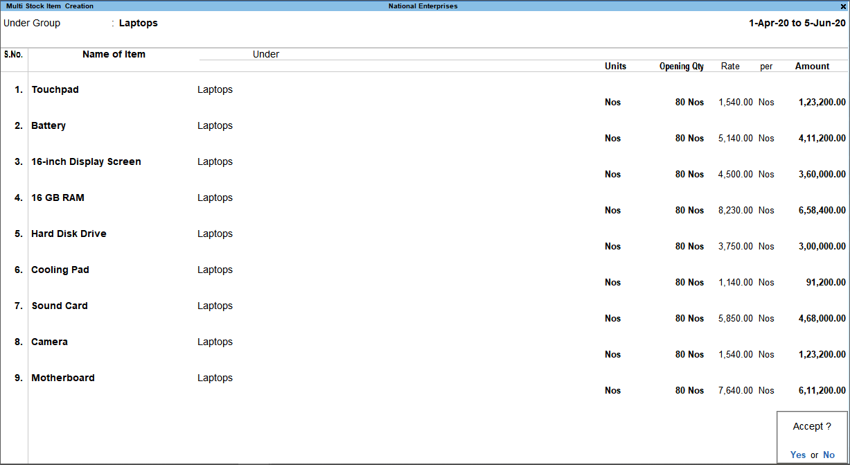 How to Record Inventory Vouchers in TallyPrime TallyHelp