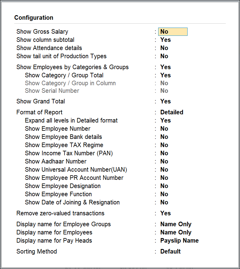 How to View Pay Sheet Report in TallyPrime (Payroll) TallyHelp