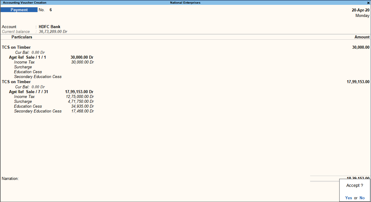 How to Record Transactions with TCS in TallyPrime TallyHelp