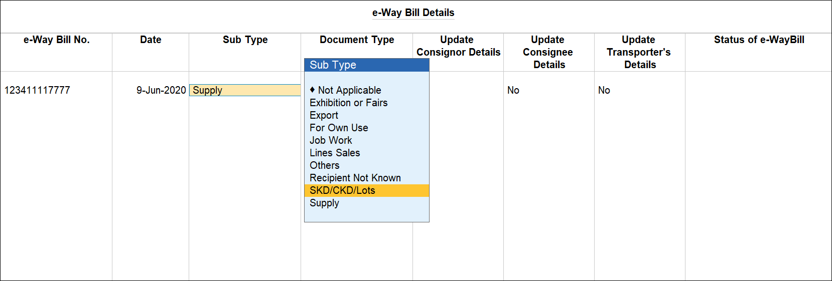 How to Generate eWay Bill in TallyPrime TallyHelp