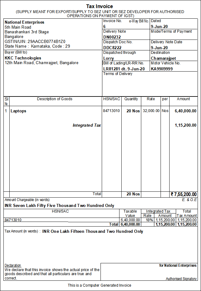 How to Record Sales Under GST in TallyPrime TallyHelp