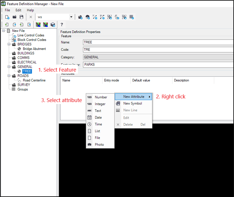 Creating Attributes in Feature Definition Manager TBCANZ