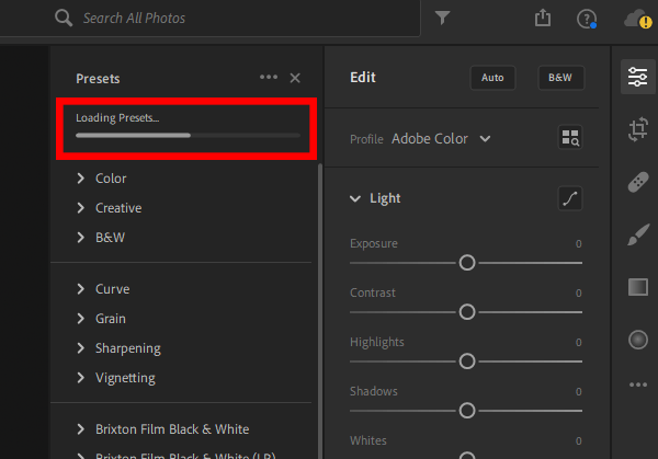 Cannot Click On Erase In The Adjustment Brush In Lightroom / Edit