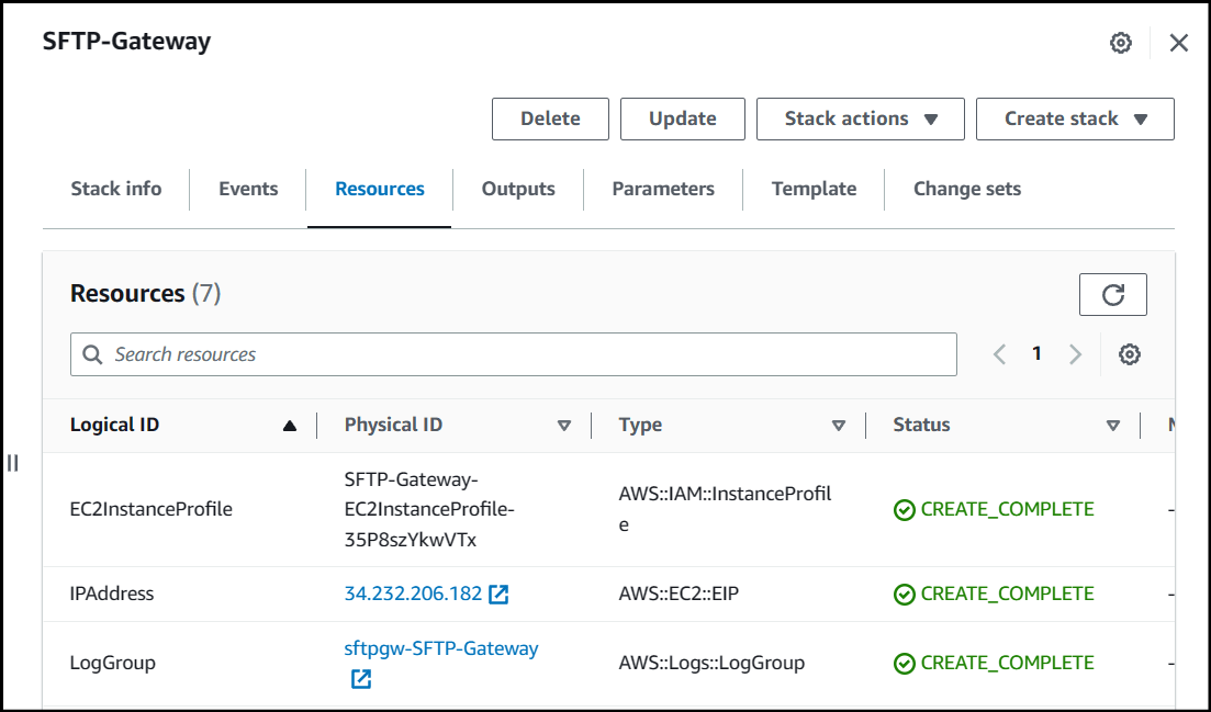 Viewing Logs in CloudWatch · SFTP Gateway Support