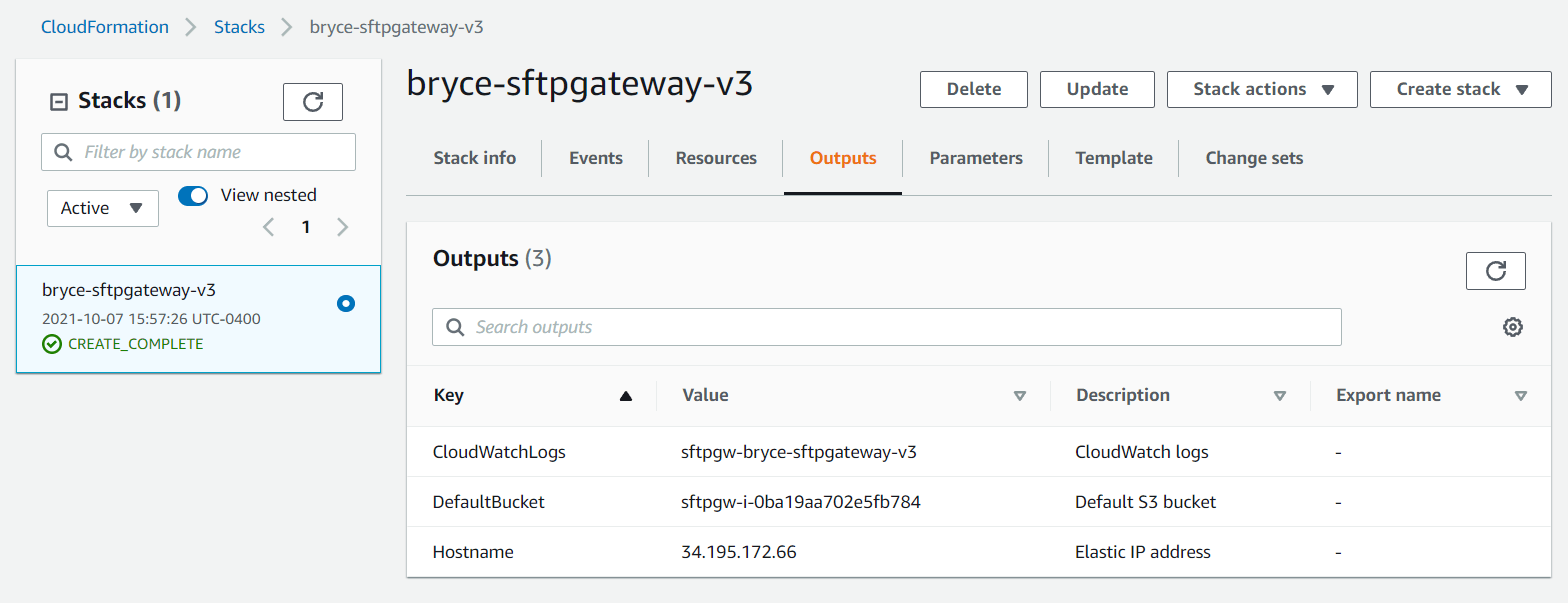 How to find files in the S3 bucket · SFTP Gateway Support
