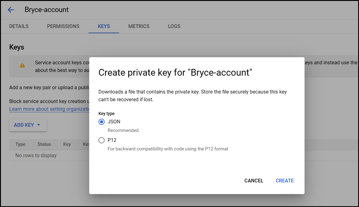 Using your own Cloud Storage Bucket · SFTP Gateway Support